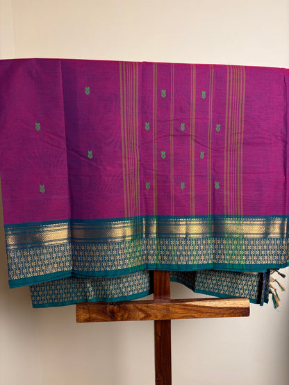 Kanchi - Magenta & Rama Blue
