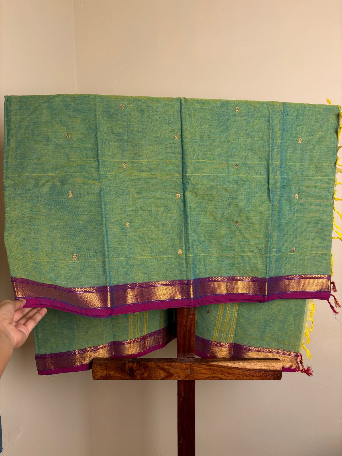 Kanchi - Teal Green & Magenta
