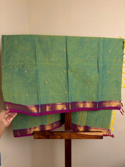 Kanchi - Teal Green & Magenta