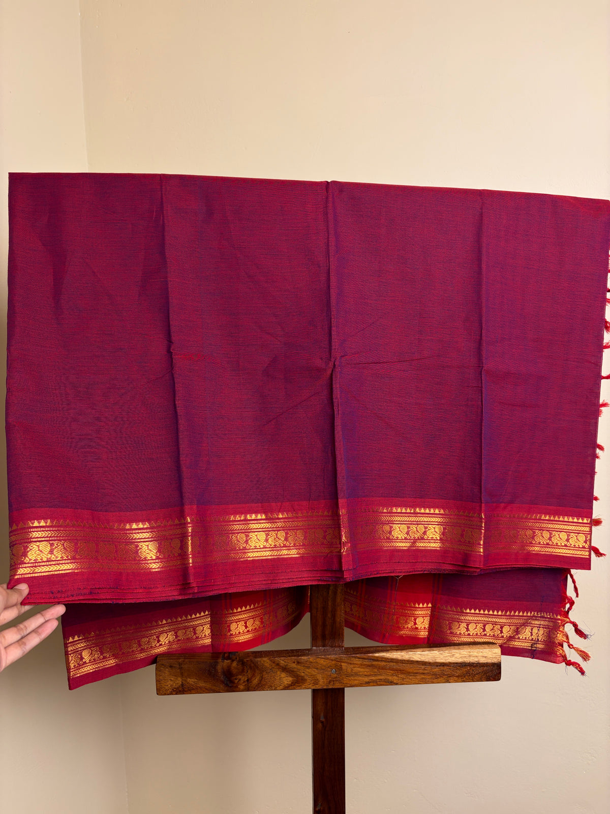 Kanchi - Magenta & Red dual tone