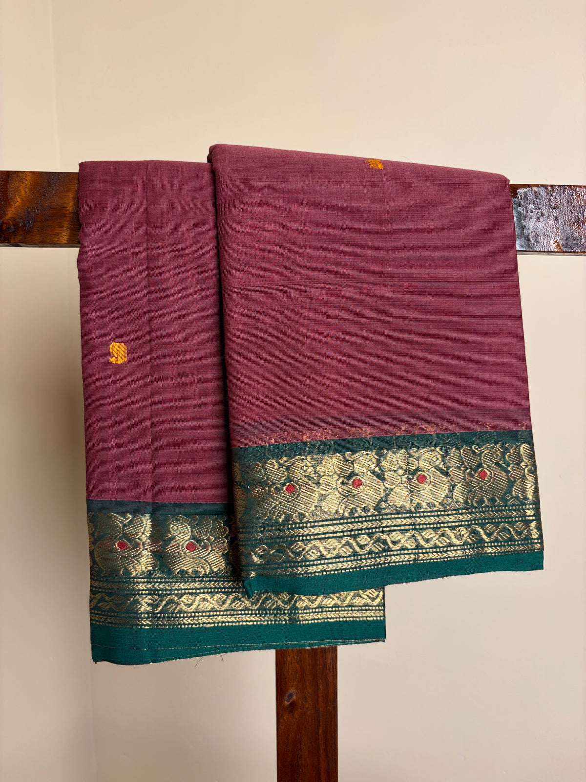 Kanchi - Mauve & Green