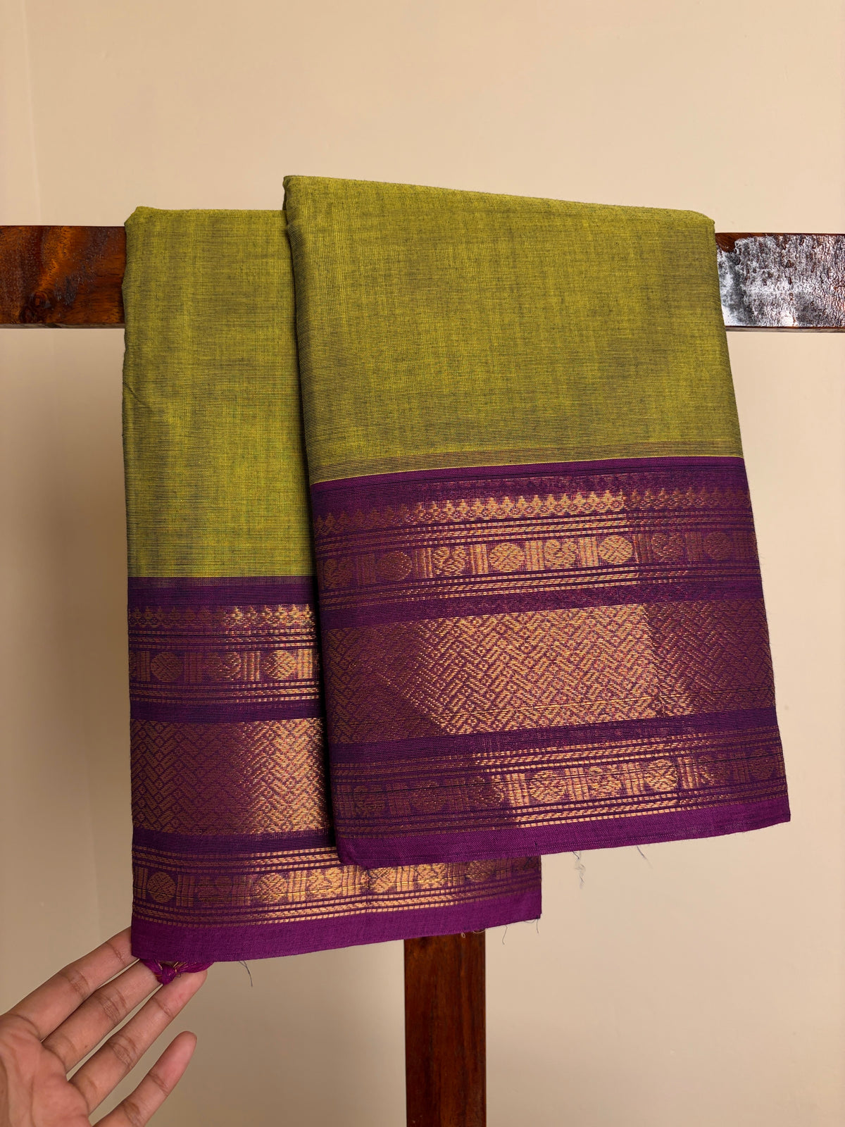 Kanchi - Parrot Green & Violet