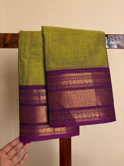 Kanchi - Parrot Green & Violet