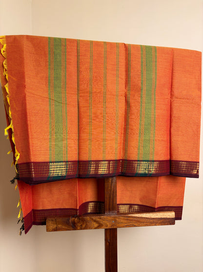 Kanchi - Orange & Yellow dual tone