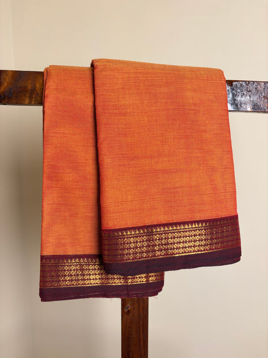 Kanchi - Orange & Yellow dual tone