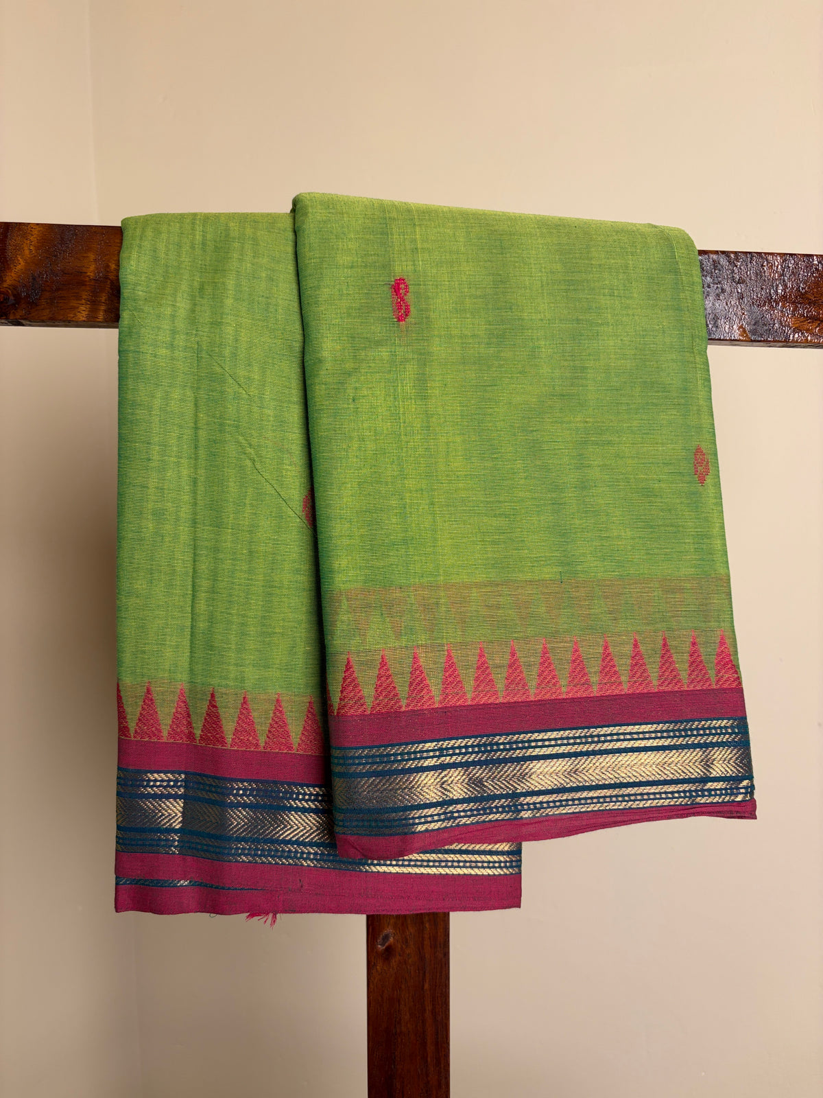 Kanchi - Parrot Green & Magenta