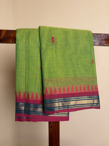 Kanchi - Parrot Green & Magenta