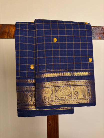 Kanchi - Navy Blue checks