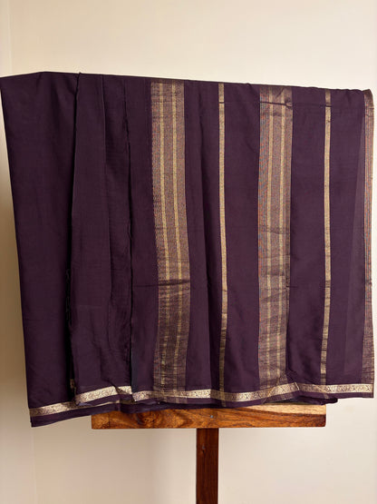 Premium Crape Silk - Aubergine