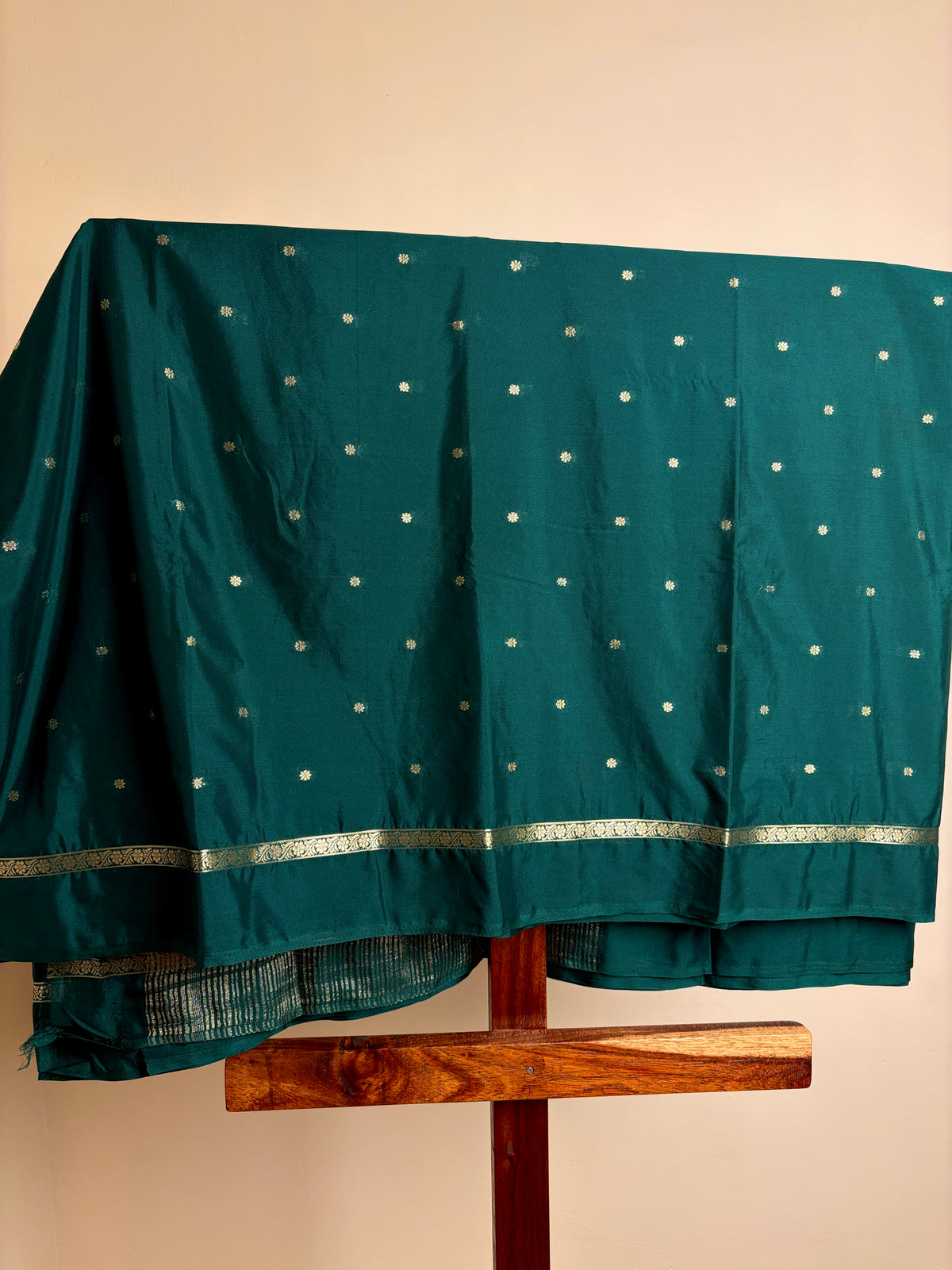 Mysore Crape Silk - Bottle Green