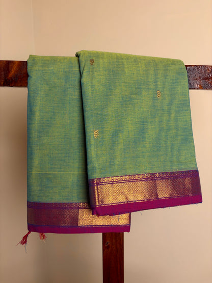 Kanchi - Teal Green & Magenta