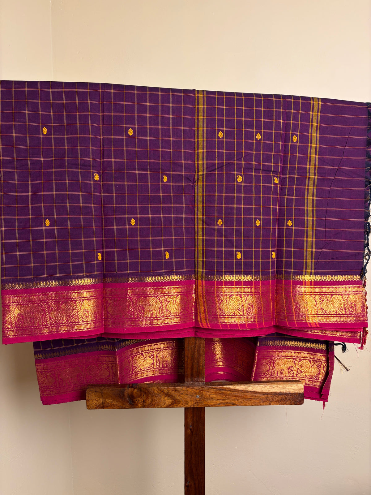 Kanchi - Purple Checks