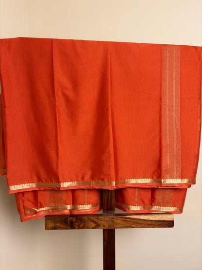 Premium Crape Silk - Orange
