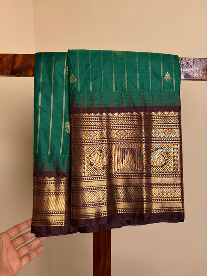 Premium Semi Silk - Bottle Green