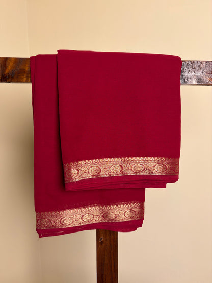 Premium Chiffon - Deep Crimson