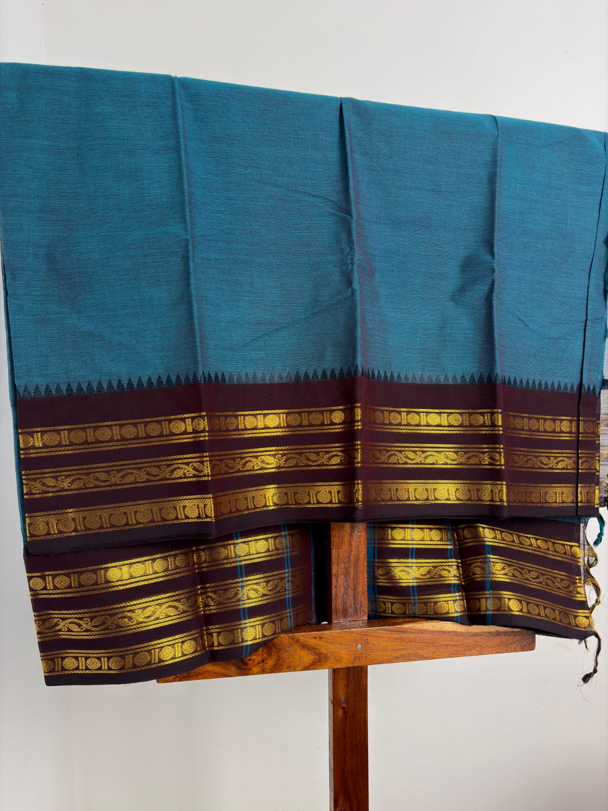 Kanchi - Deep Teal Blue & Plum