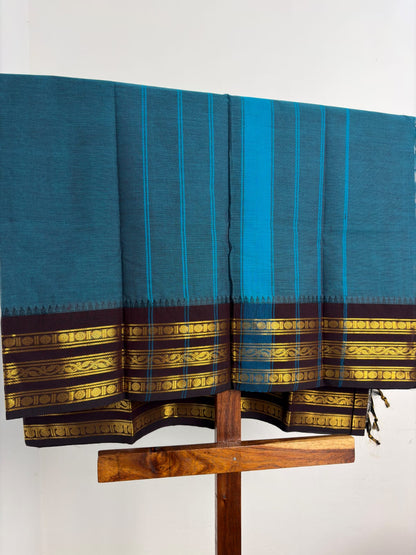 Kanchi - Deep Teal Blue & Plum