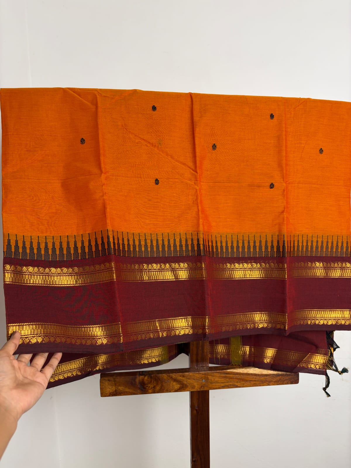 Kanchi - Orange & Maroon