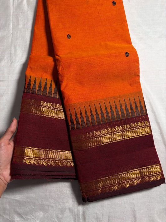 Kanchi - Orange & Maroon