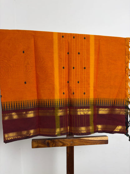 Kanchi - Orange & Maroon