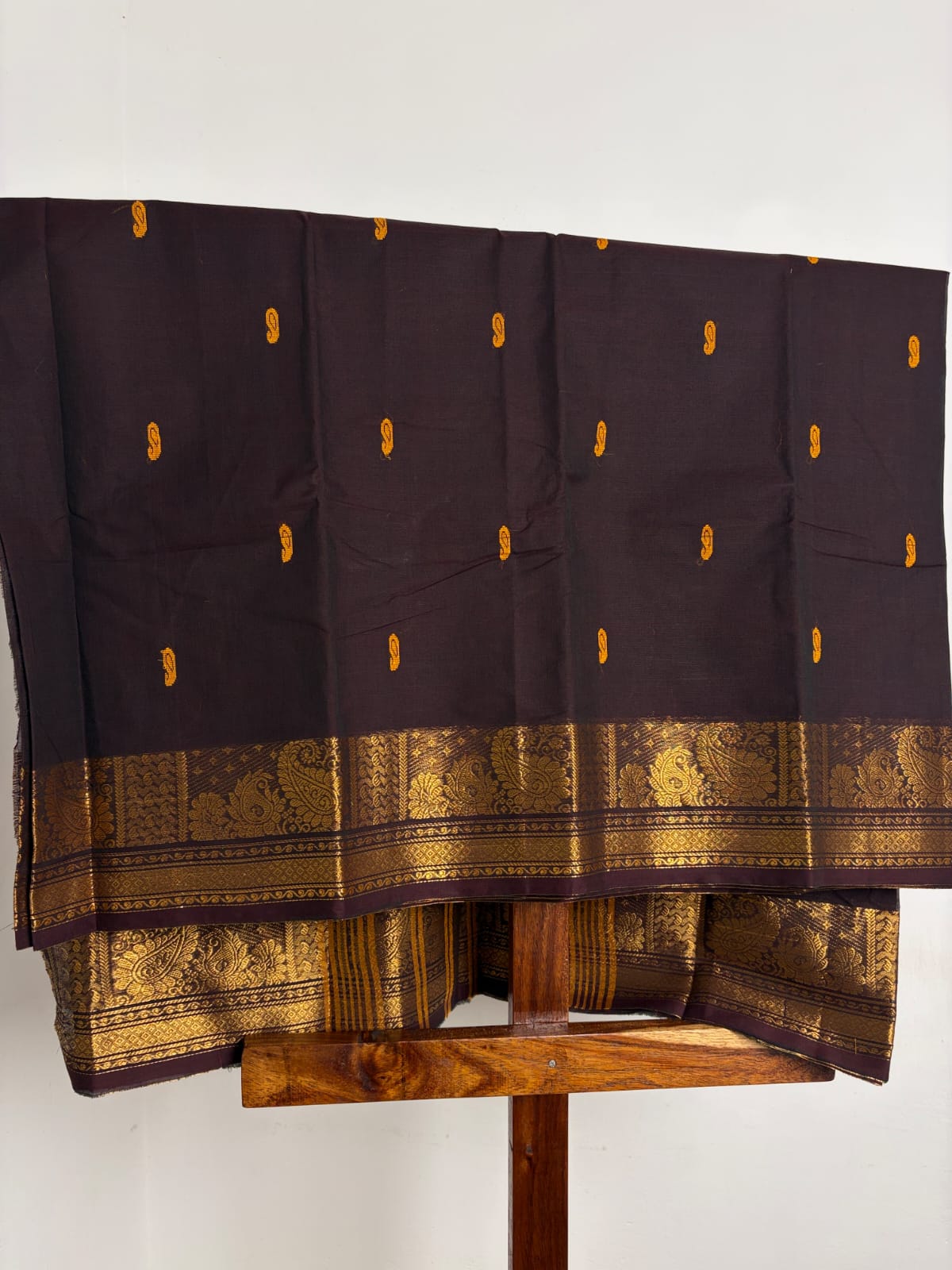 Kanchi - Chocolate Brown & Green dual tone