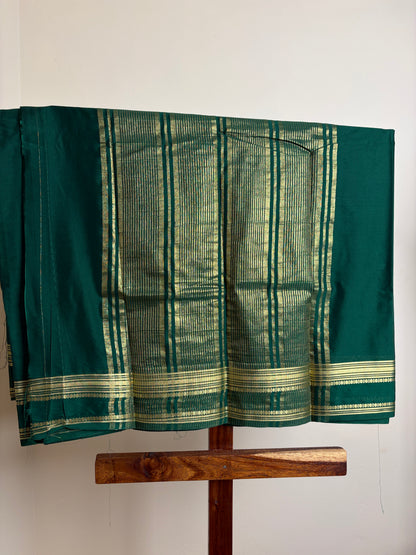 Premium Crape Silk - Bottle Green