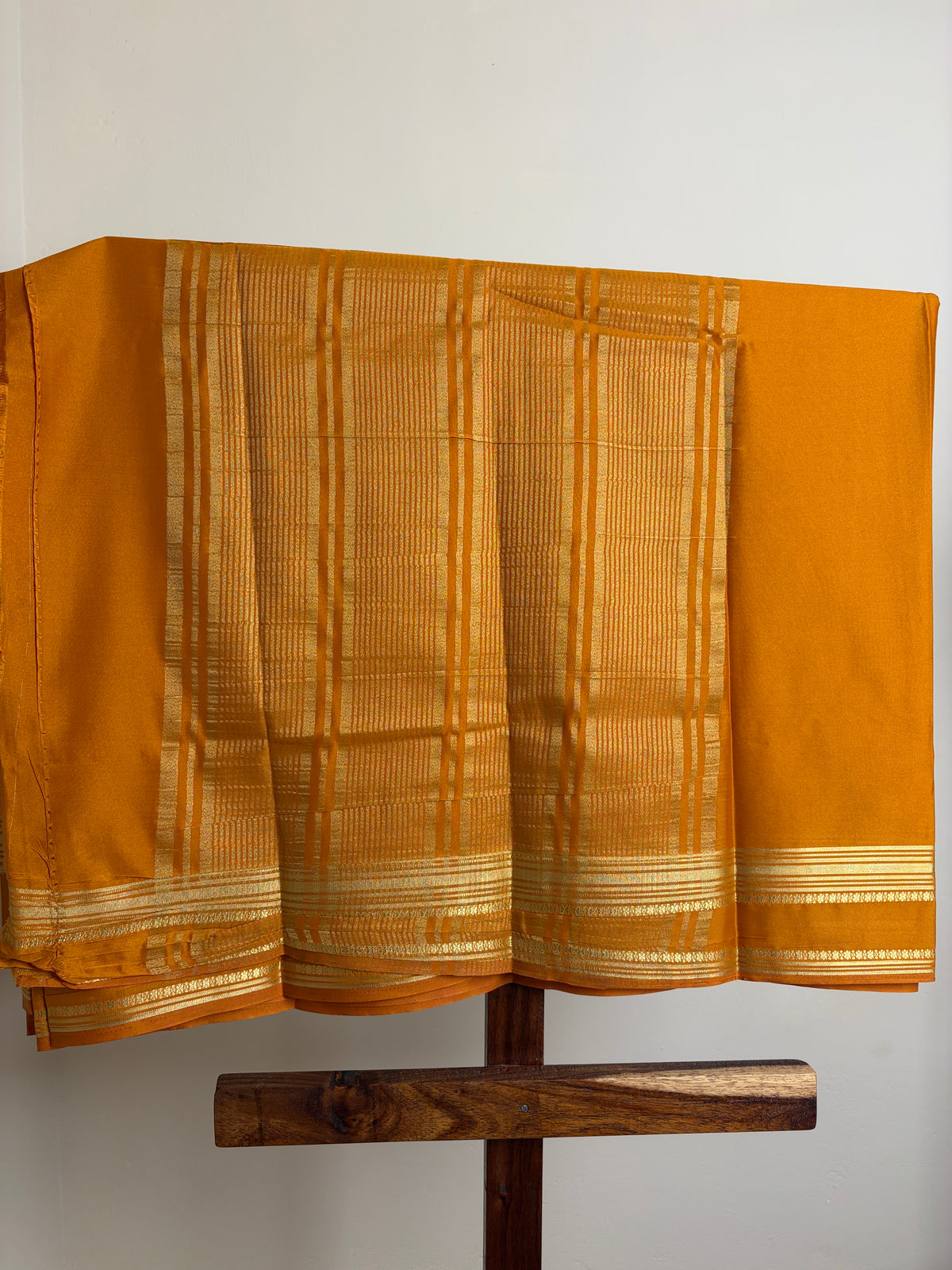Premium Crape Silk - Mango Yellow