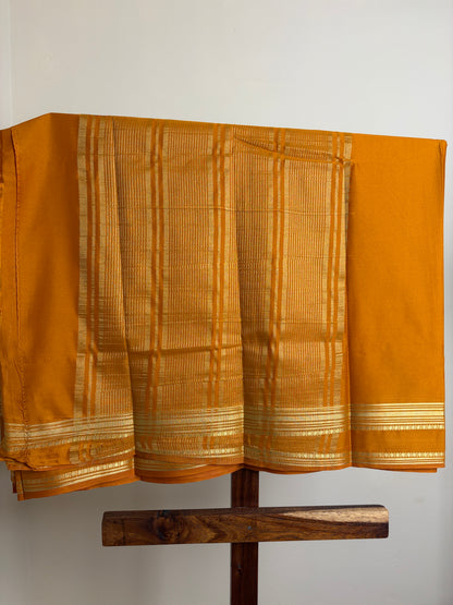 Premium Crape Silk - Mango Yellow