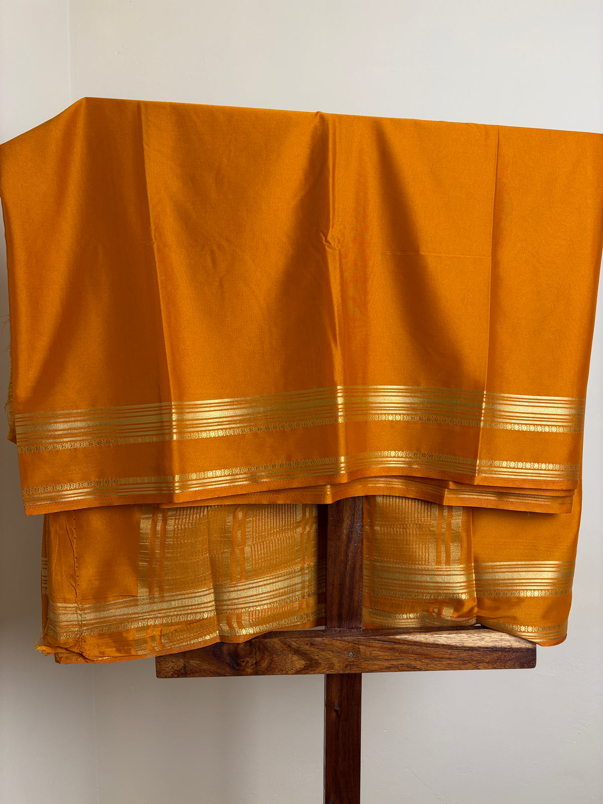 Premium Crape Silk - Mango Yellow