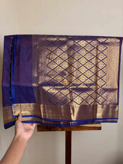 Semi Silk - Purple & Blue Dual Tone