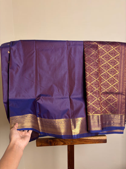 Semi Silk - Purple & Blue Dual Tone