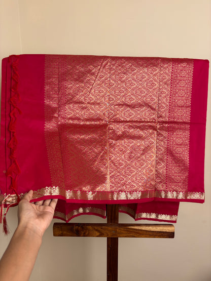 Semi Silk - Pink & Red dual tone