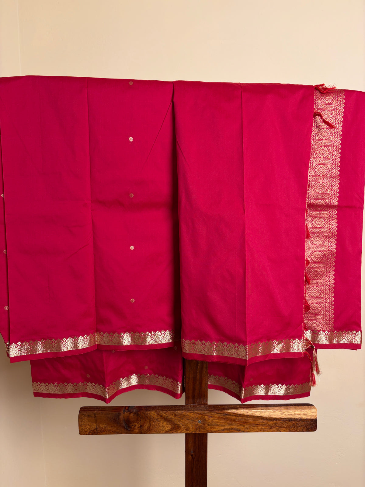 Semi Silk - Pink & Red dual tone