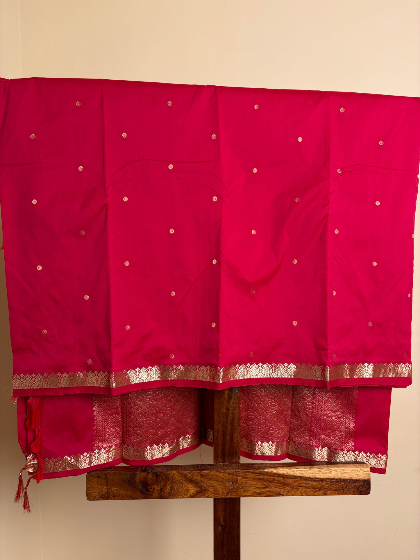 Semi Silk - Pink & Red dual tone