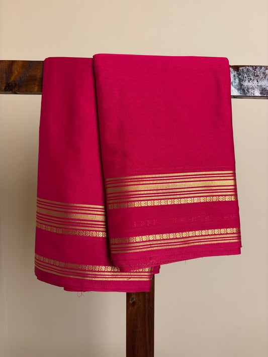 Premium Crape Silk - Rani Pink