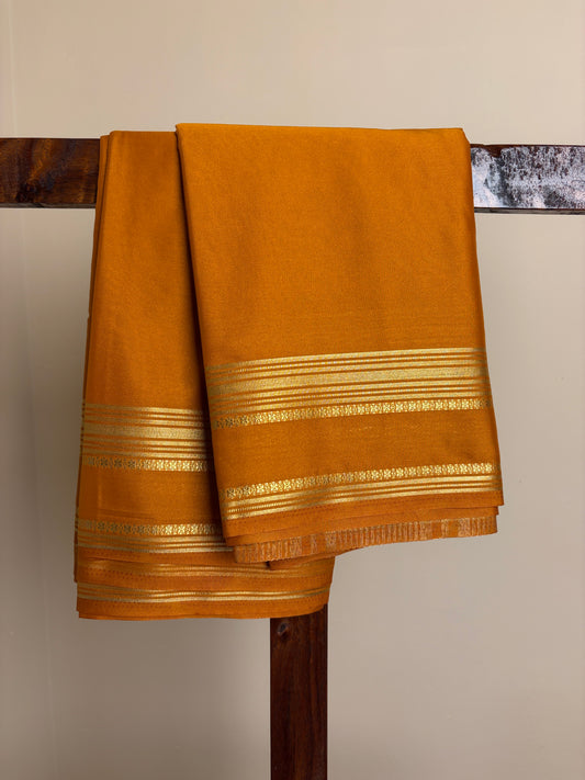 Premium Crape Silk - Mango Yellow