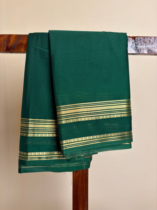 Premium Crape Silk - Bottle Green