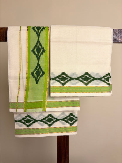 Set Mundu - Leaf Green