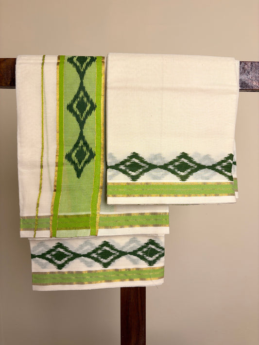 Set Mundu - Leaf Green