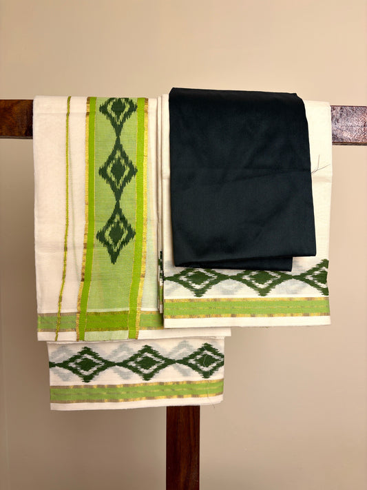 Set Mundu - Leaf Green