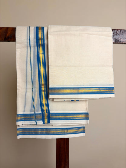 Set Mundu - Blue