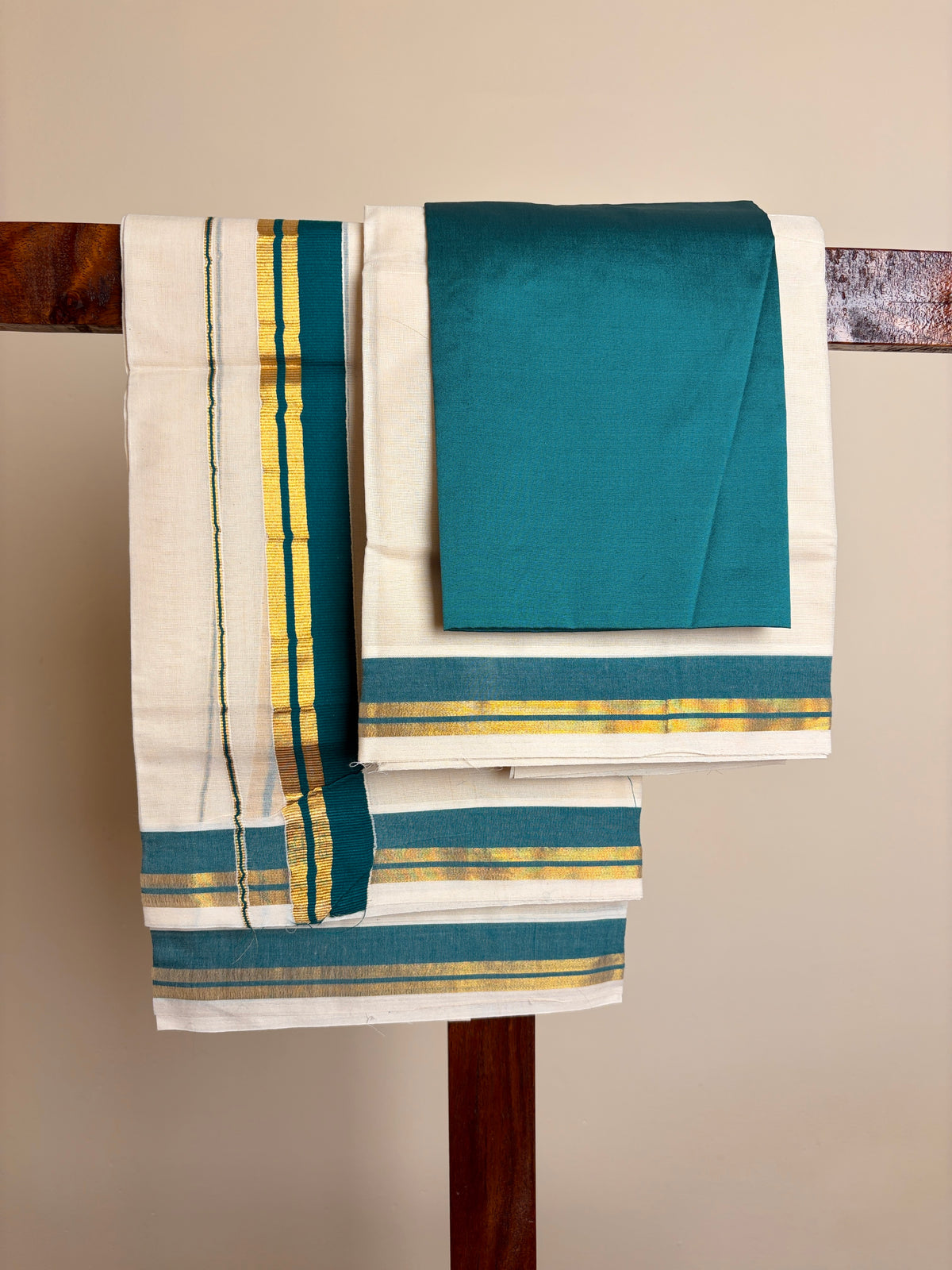 Set Mundu - Peacock Green