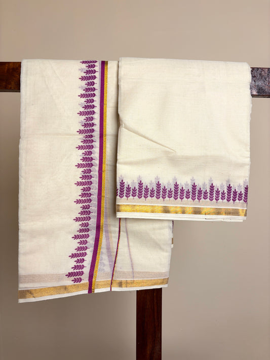 Set Mundu - Purple