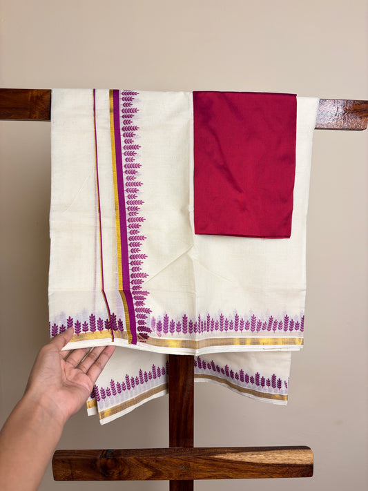 Set Mundu - Purple
