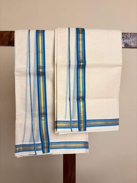 Set Mundu - Blue