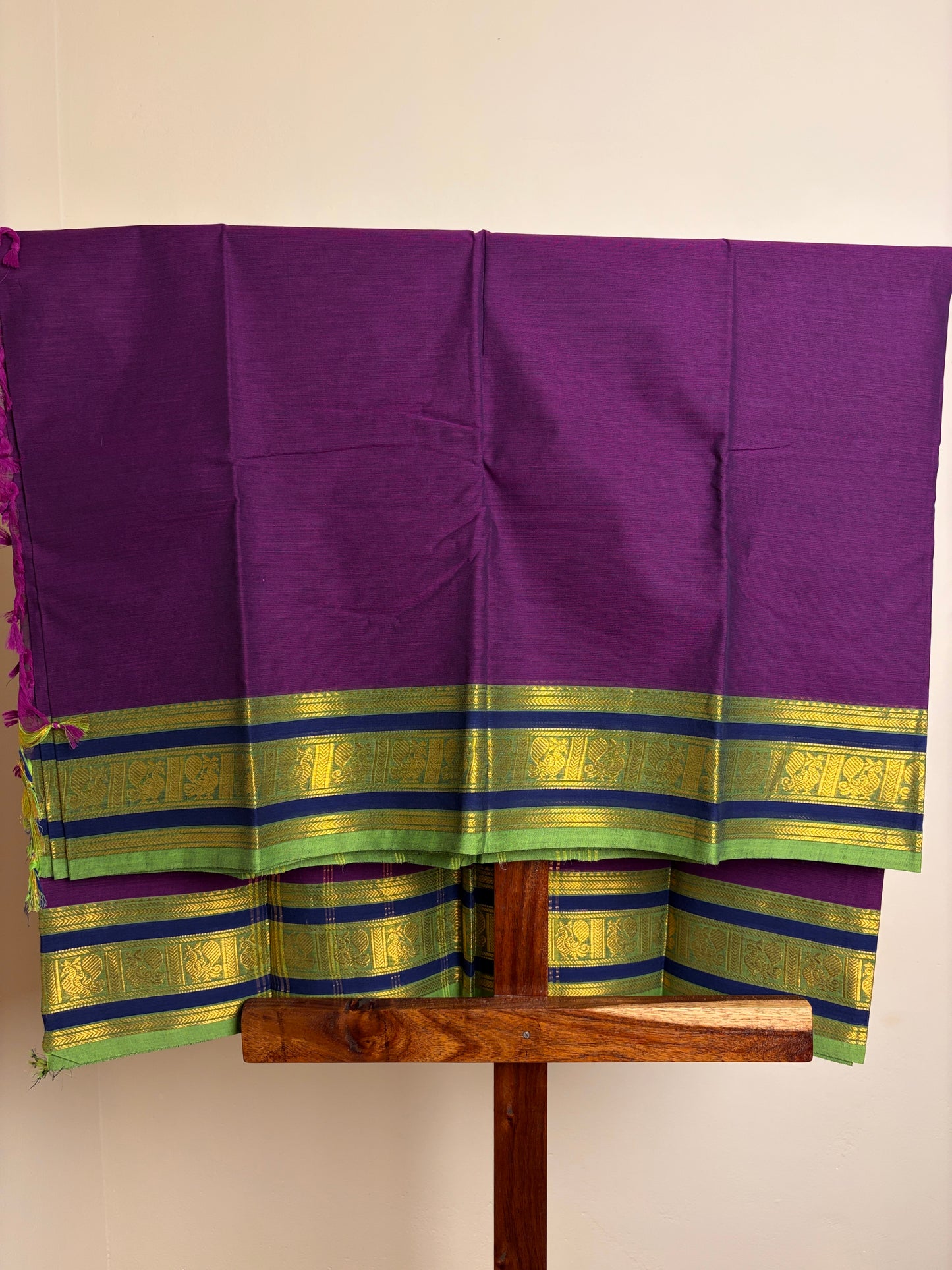 Kanchi - Violet & Parrot Green