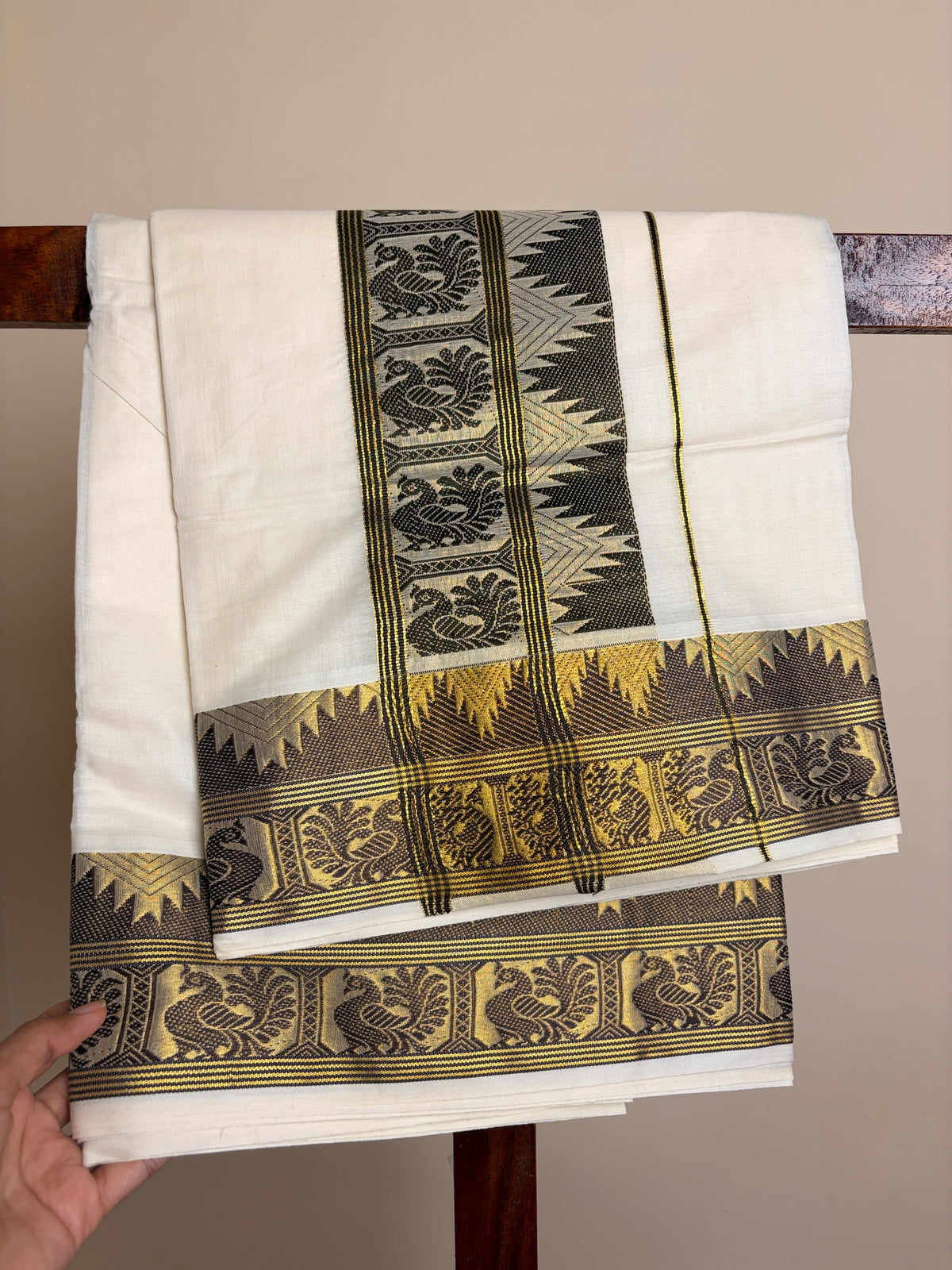 Set Saree - Forest Green