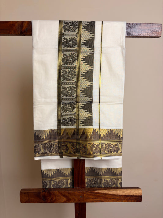 Set Saree - Forest Green