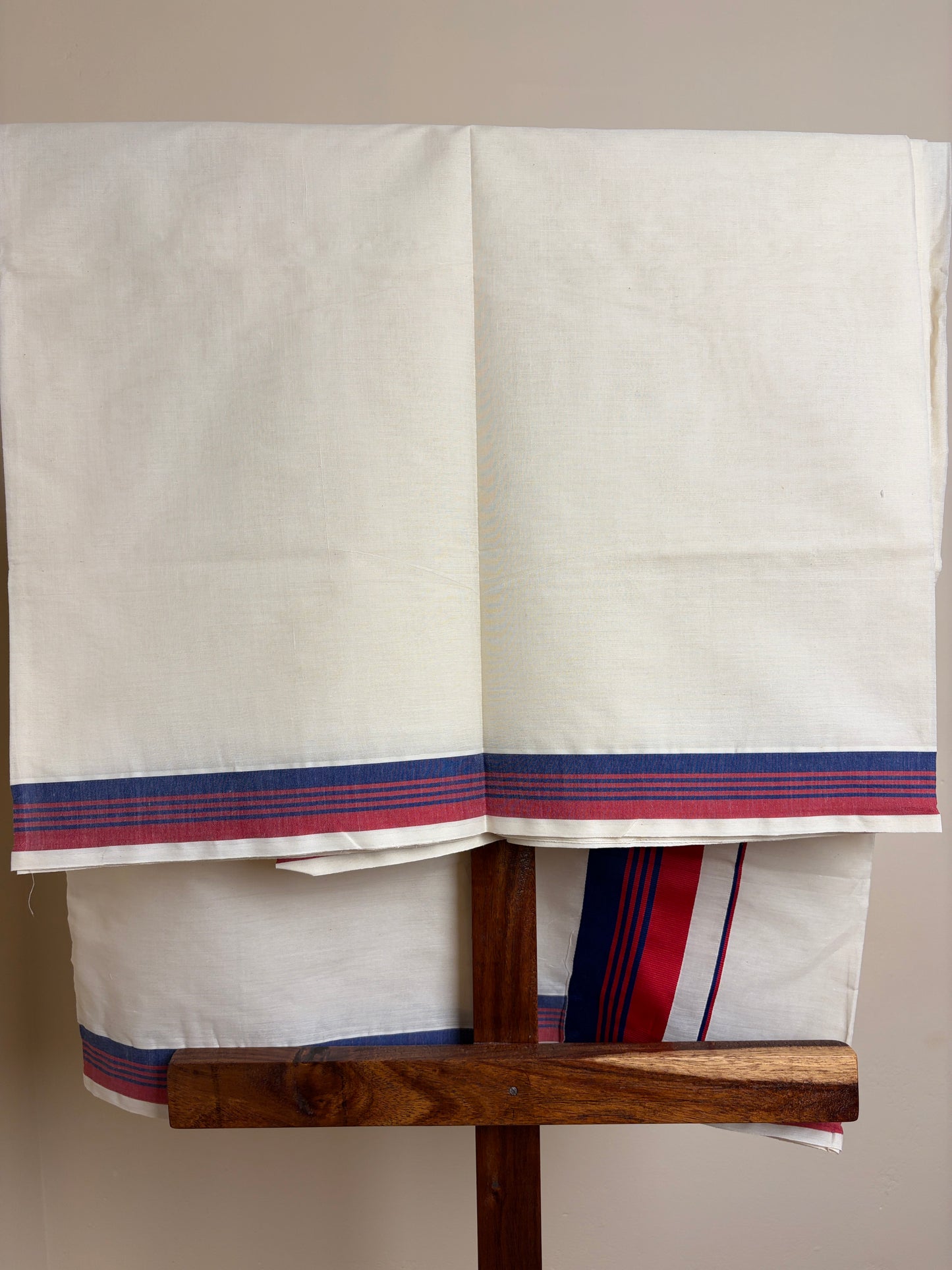 Set Saree - Red & Blue