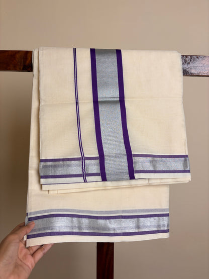 Set Saree - Violet